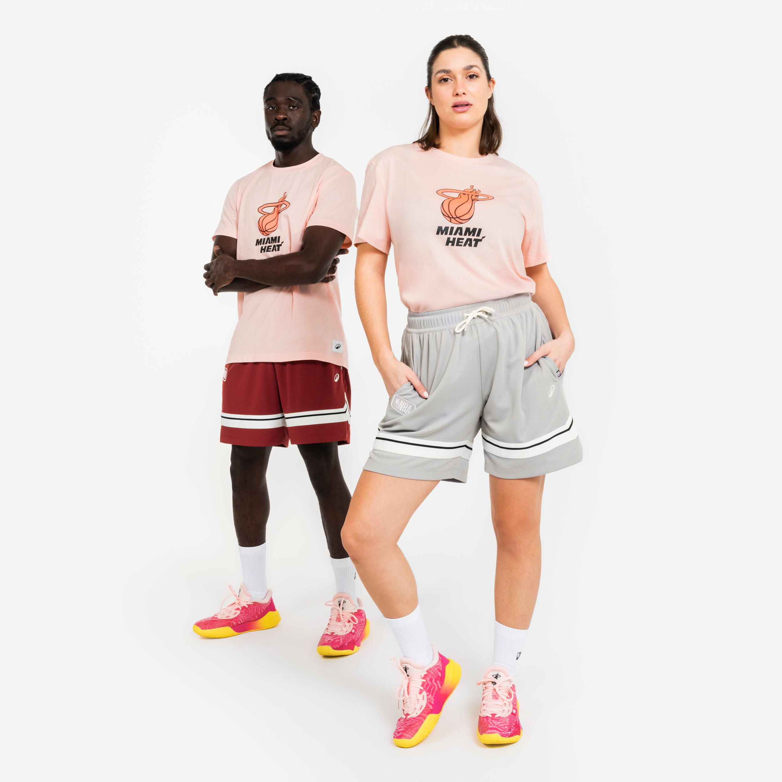 Basketbalshort NBA heren/dames SH 900 bordeaux 8/8