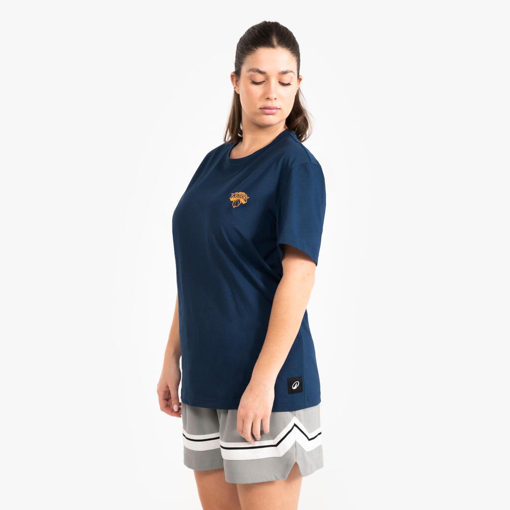 T-shirt de basketball nba knicks homme/femme -  ts 900 ad bleu