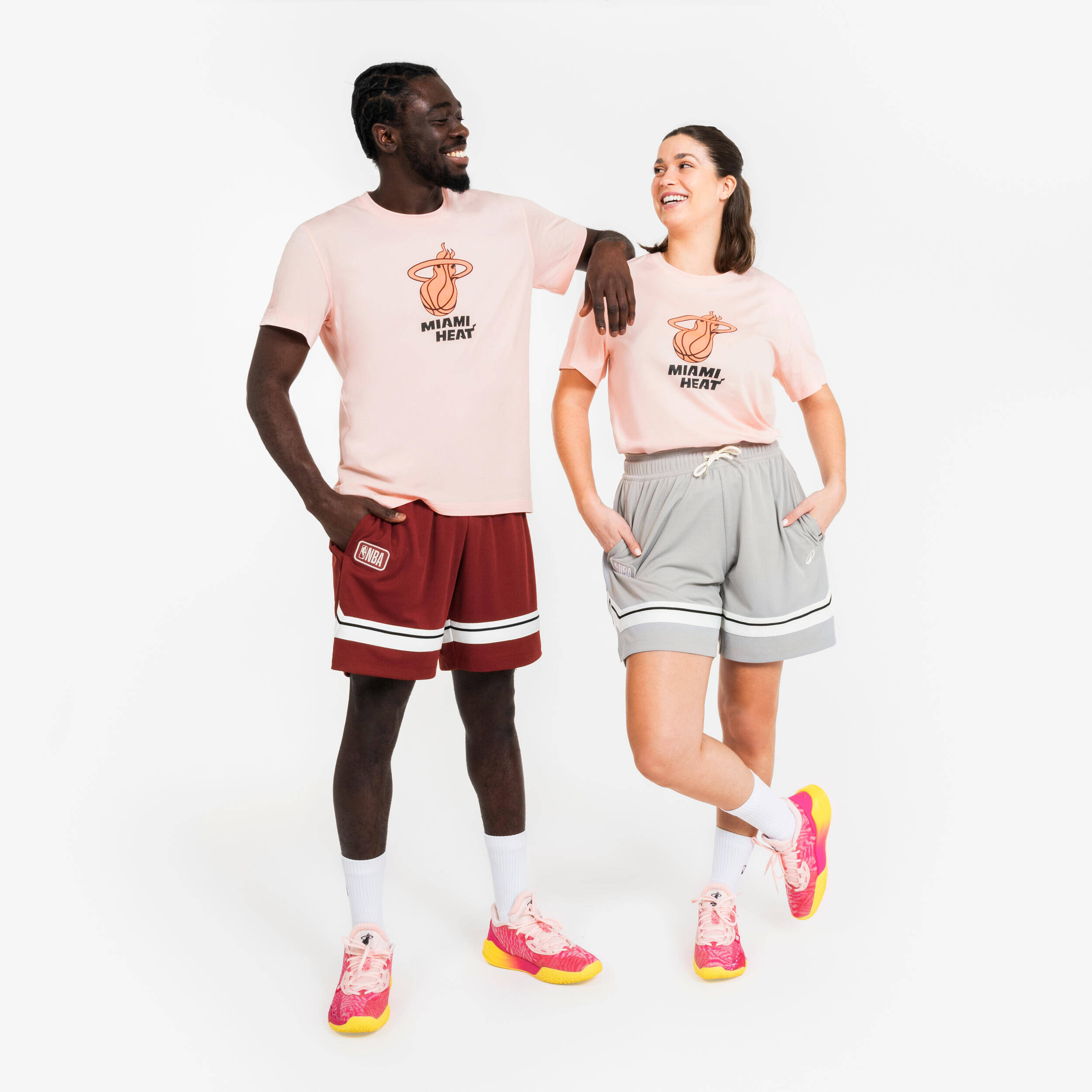 Unisex Basketball Shorts NBA SH900 - Red Burgundy -  3