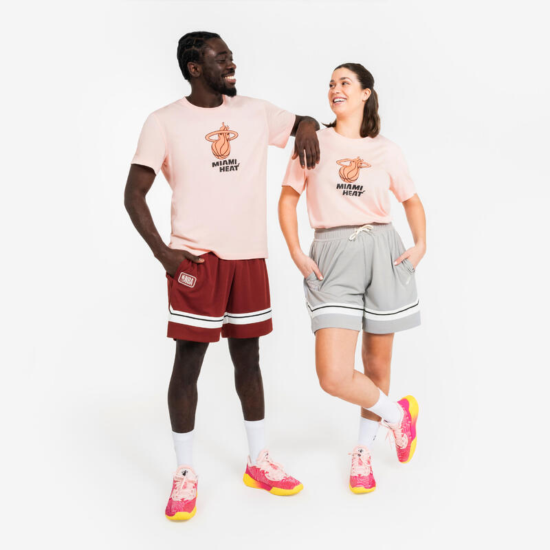 Short de basketball NBA  homme/femme - SH 900 AD Rouge bordeaux