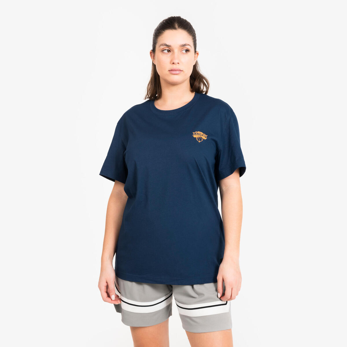 T-shirt de basketball nba knicks homme/femme -  ts 900 ad bleu