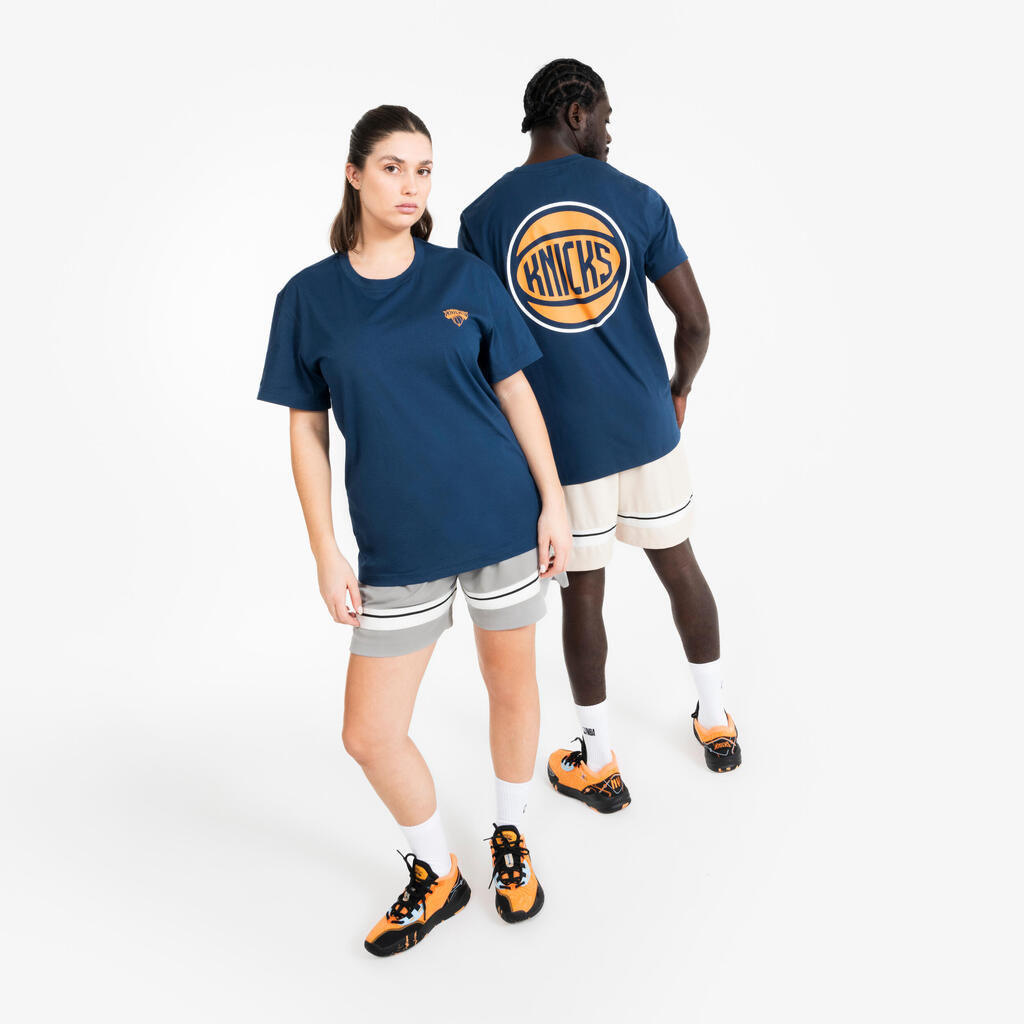 T-shirt de basketball nba knicks homme/femme -  ts 900 ad bleu