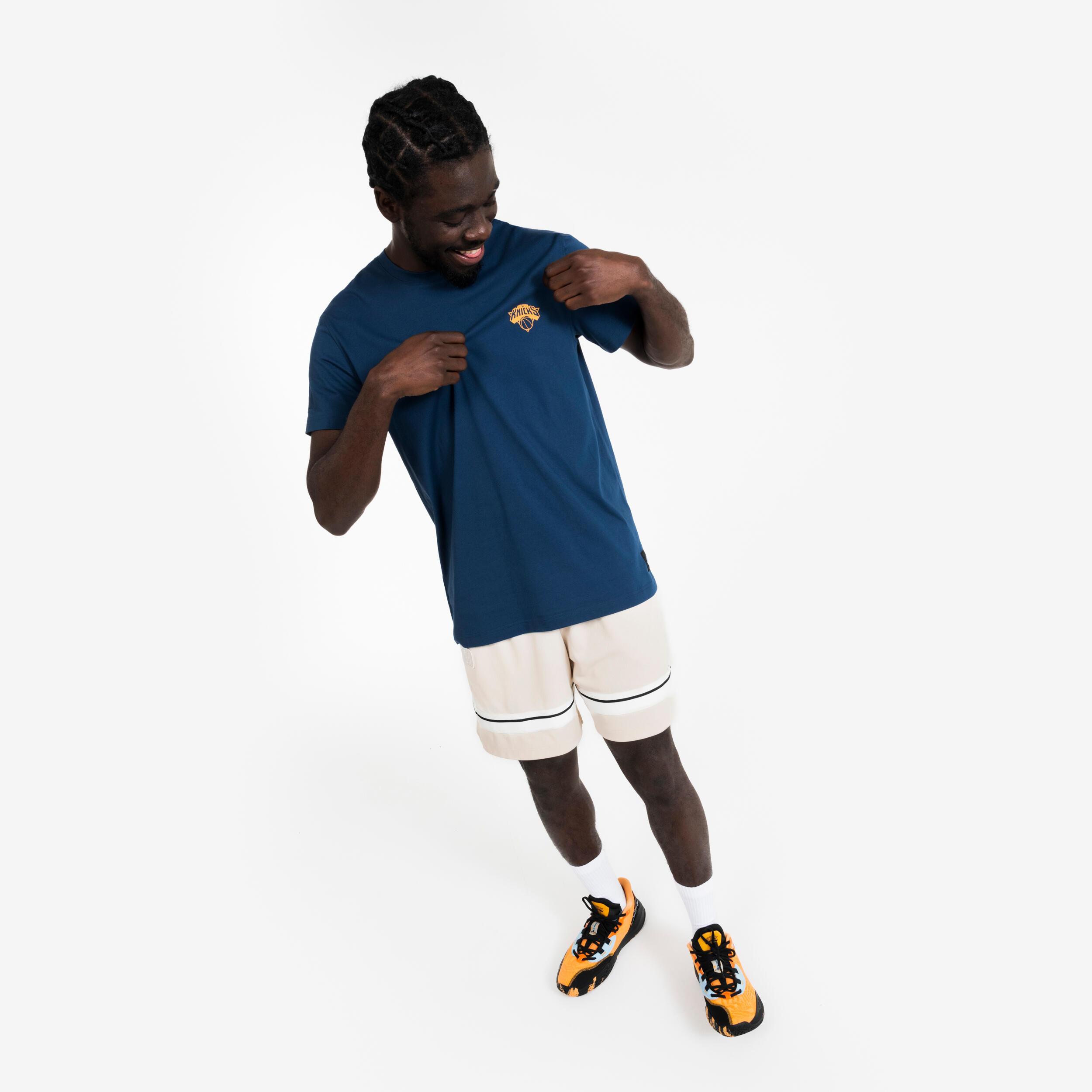 NBA Knicks Basketball-T-Shirt für Männer und Frauen, 900, Blau 5/10