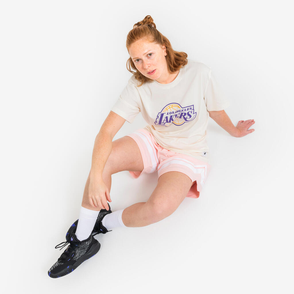 Roze uniseks šorts za košarku 900 AD NBA