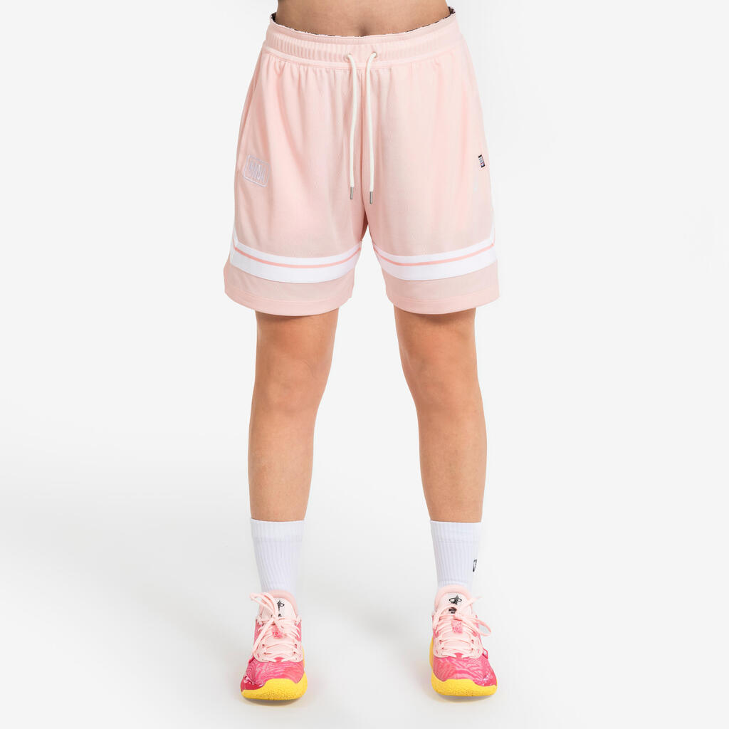 Roze uniseks šorts za košarku 900 AD NBA