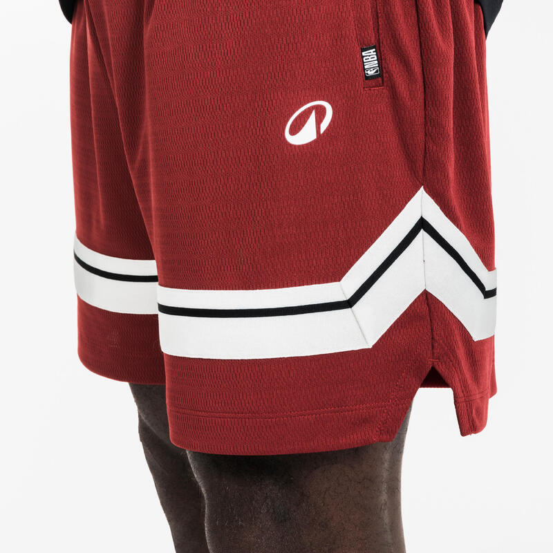 Short de basketball NBA  homme/femme - SH 900 AD Rouge bordeaux