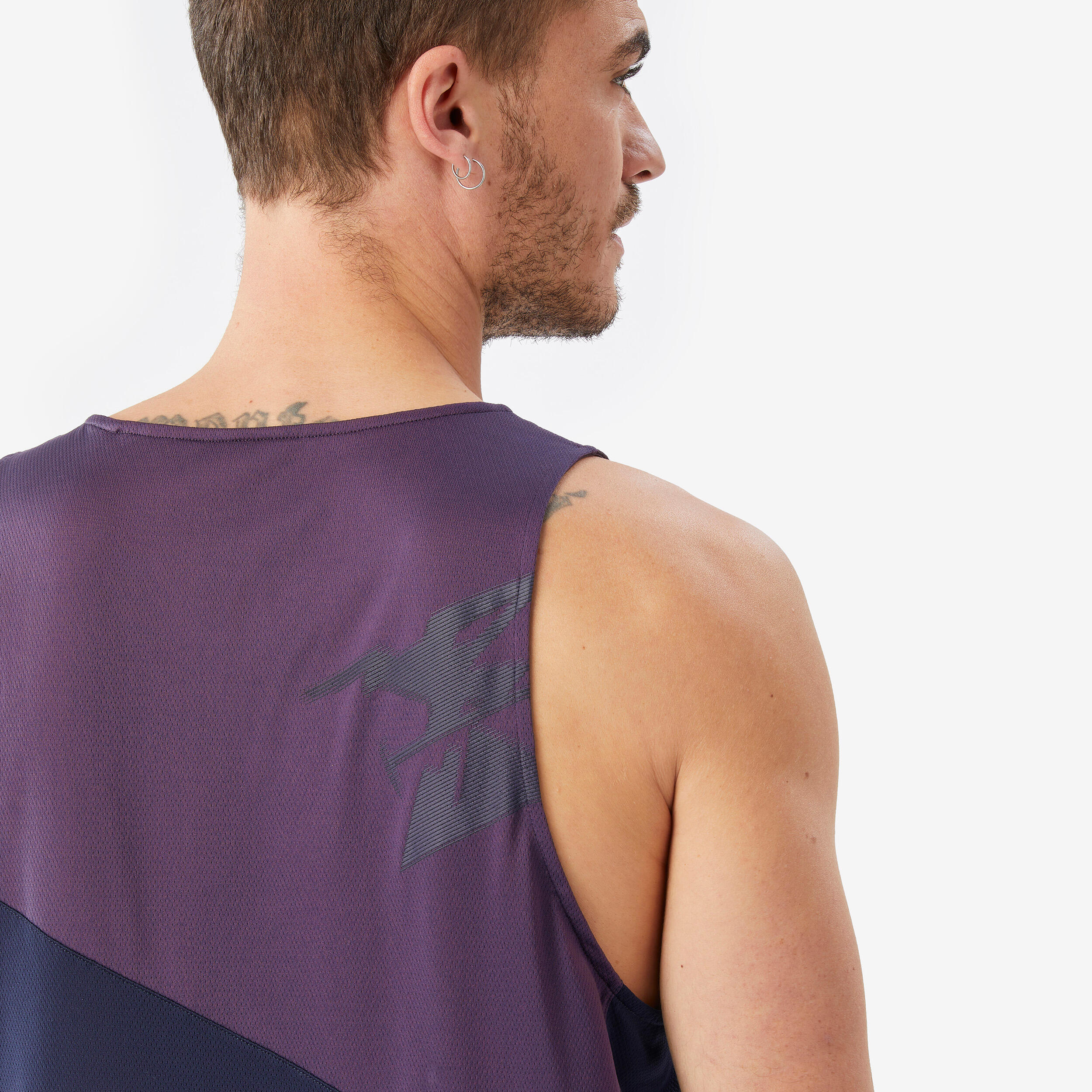 Herren Tanktop - Edge aubergine 5/5