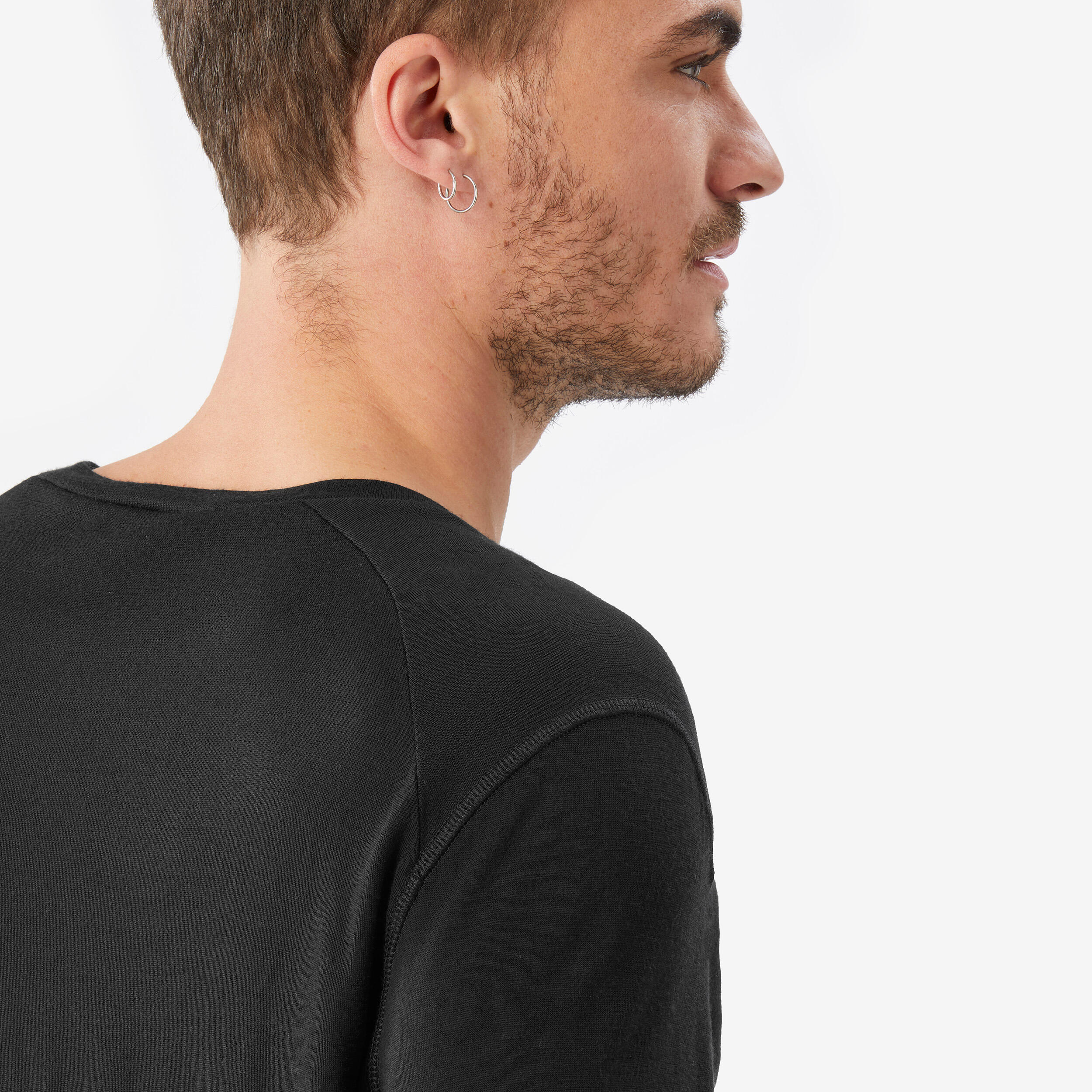 Men's Long-sleeve 100% Merino Wool T-shirt - MT500 5/8