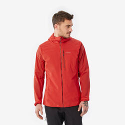VESTE COUPE-VENT D'ALPINISME HOMME - ROUGE VERMILLON