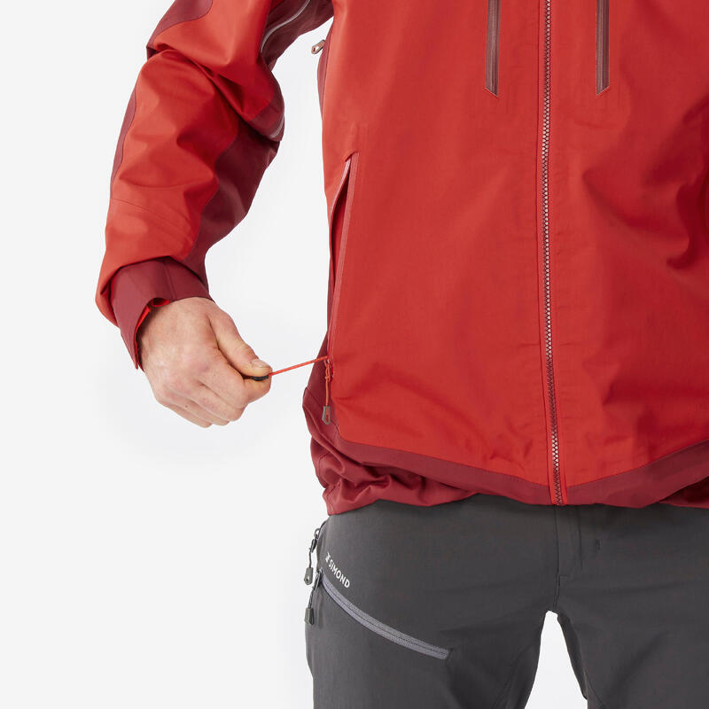 Regenjacke Bergsteigen wasserdicht Alpinism Evo Herren rot 