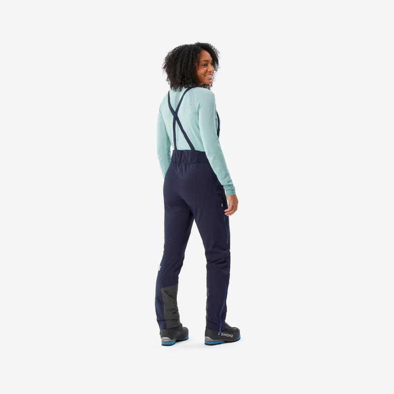 Pantalon Impermeabil Alpinism Ice Albastru-Negru Damă 