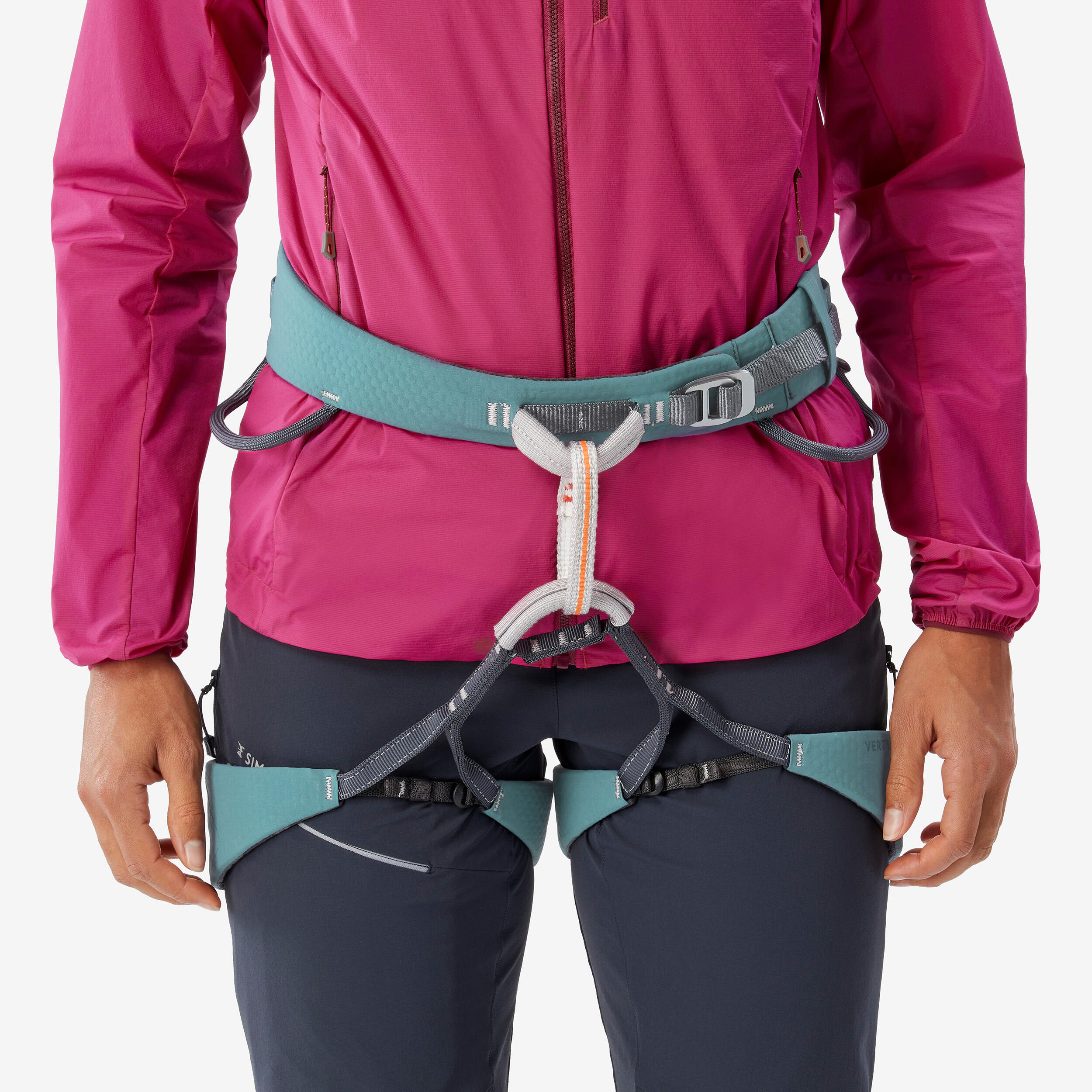 WOMEN'S WINDPROOF JACKET FOR MOUNTAINEERING - FUCHSIA PINK