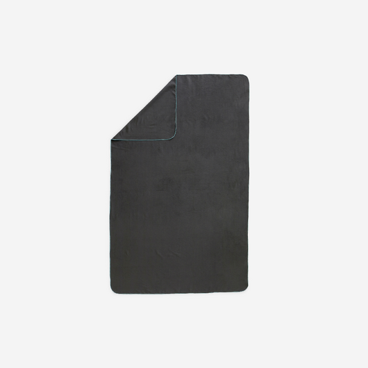 Serviette microfibre ultra compacte taille XL 110 x 175 cm - noir