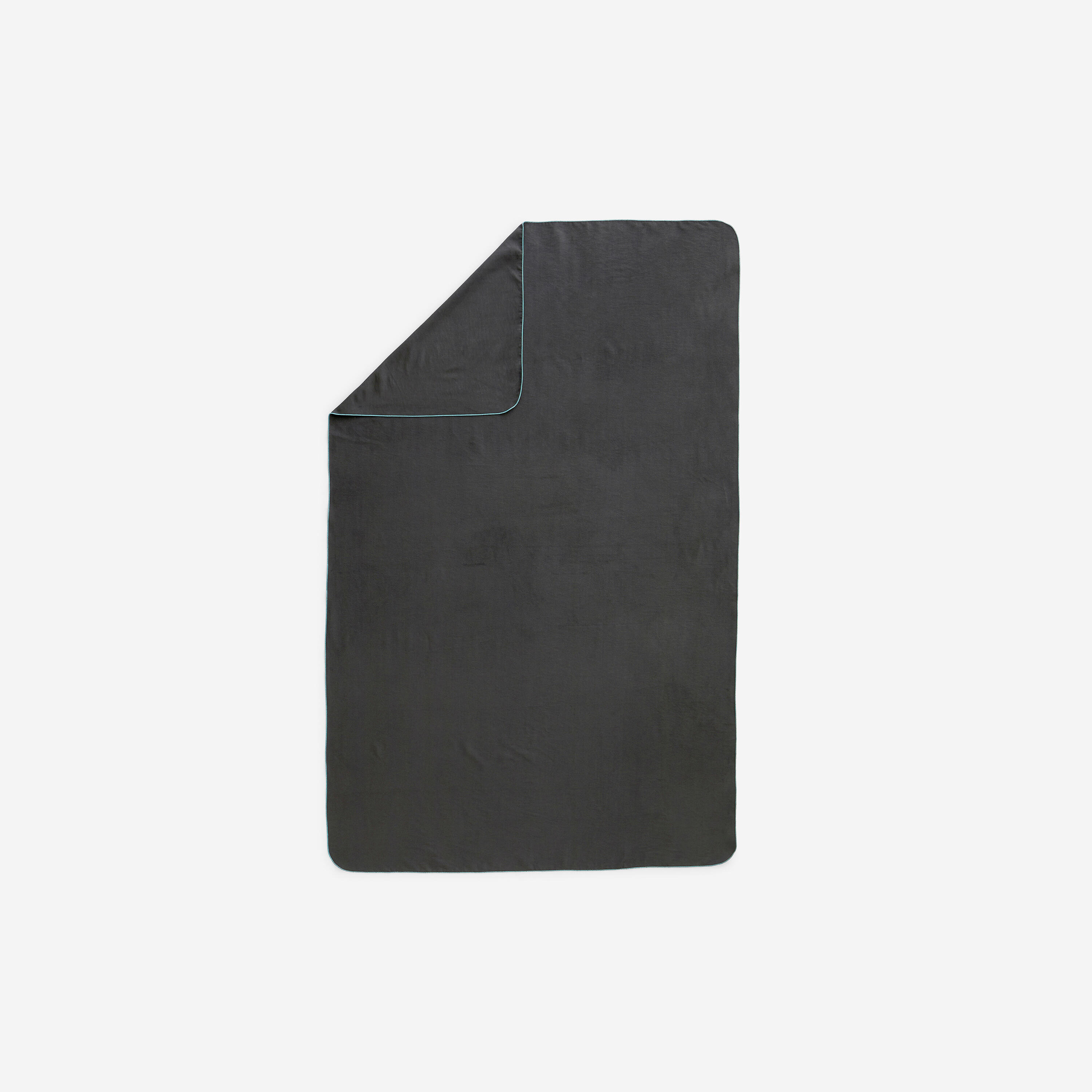 Ultra compact microfibre towel size XL 110 x 175 cm - black