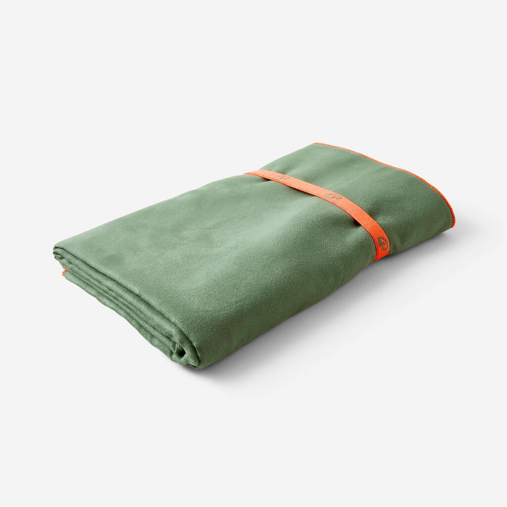 فوطة سباحة ميكروفايبر مقاس XL 110 x 175 سم - برتقالي فاتح