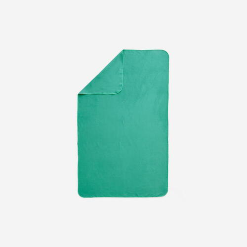 Serviette de bain microfibre vert taille L 80 x 130 cm