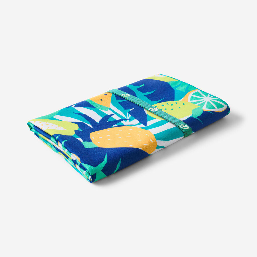 Microfibre towel size XL 110 x 175 cm - flower print