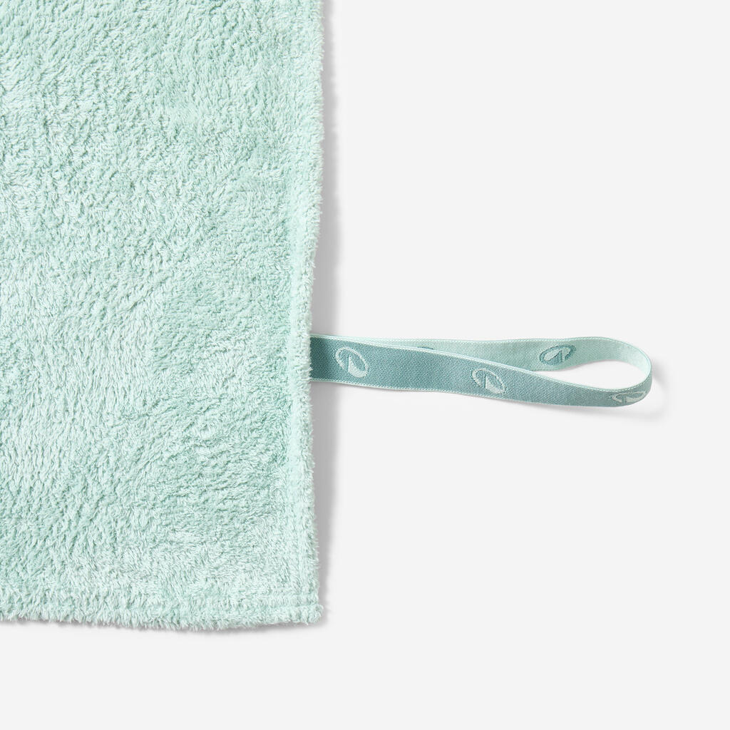 Serviette de bain microfibre ultra douce vert clair taille XL 110 x 175 cm