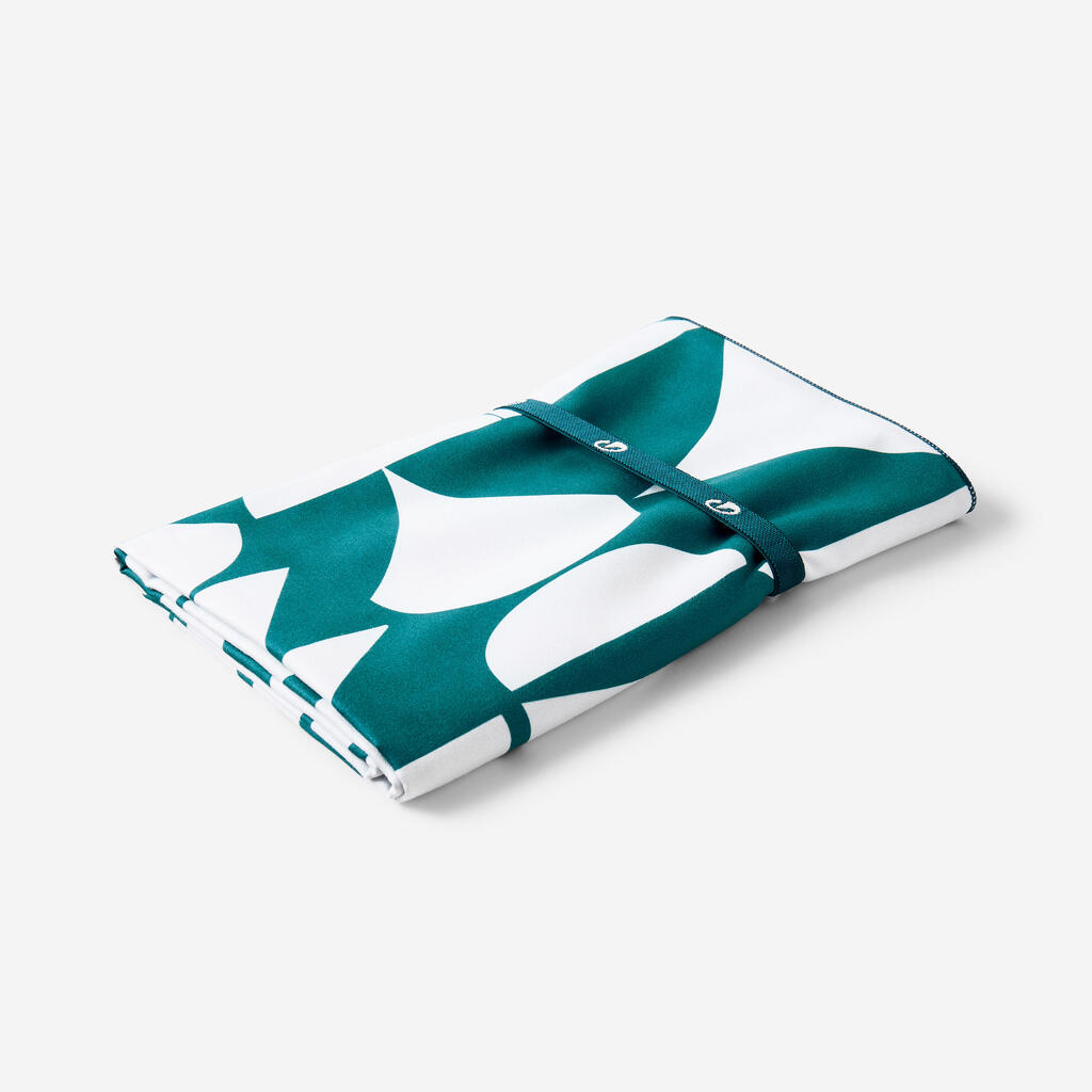 Microfibre towel size XL 110 x 175 cm - flower print