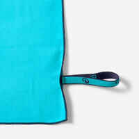 Microfibre Towel for Swimming Size M 60 x 80 cm double-sided Blue/Green