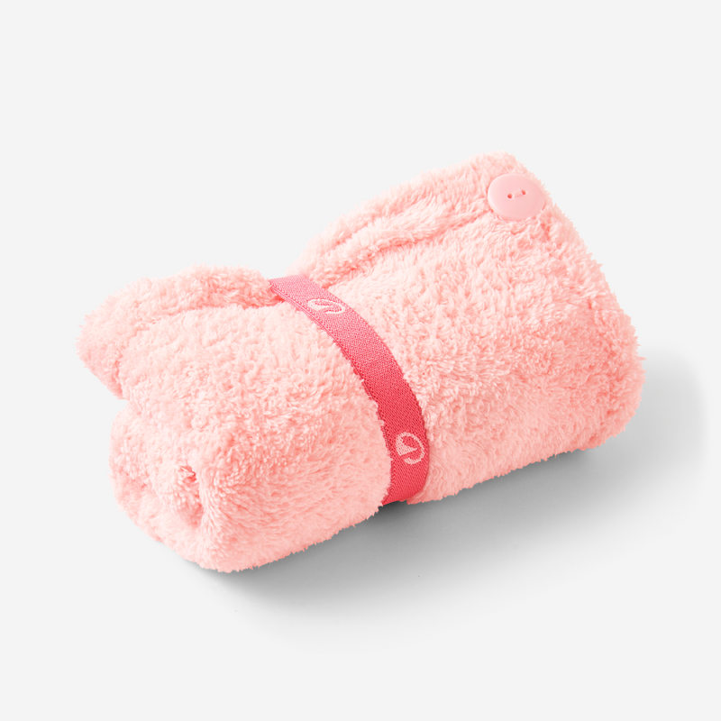 Kavya Serviette Microfibre Cheveux Bouclés, 2 Pièces Serviette Cheveux Séchage Rapide Super Absorbant Avec Bouton Gris