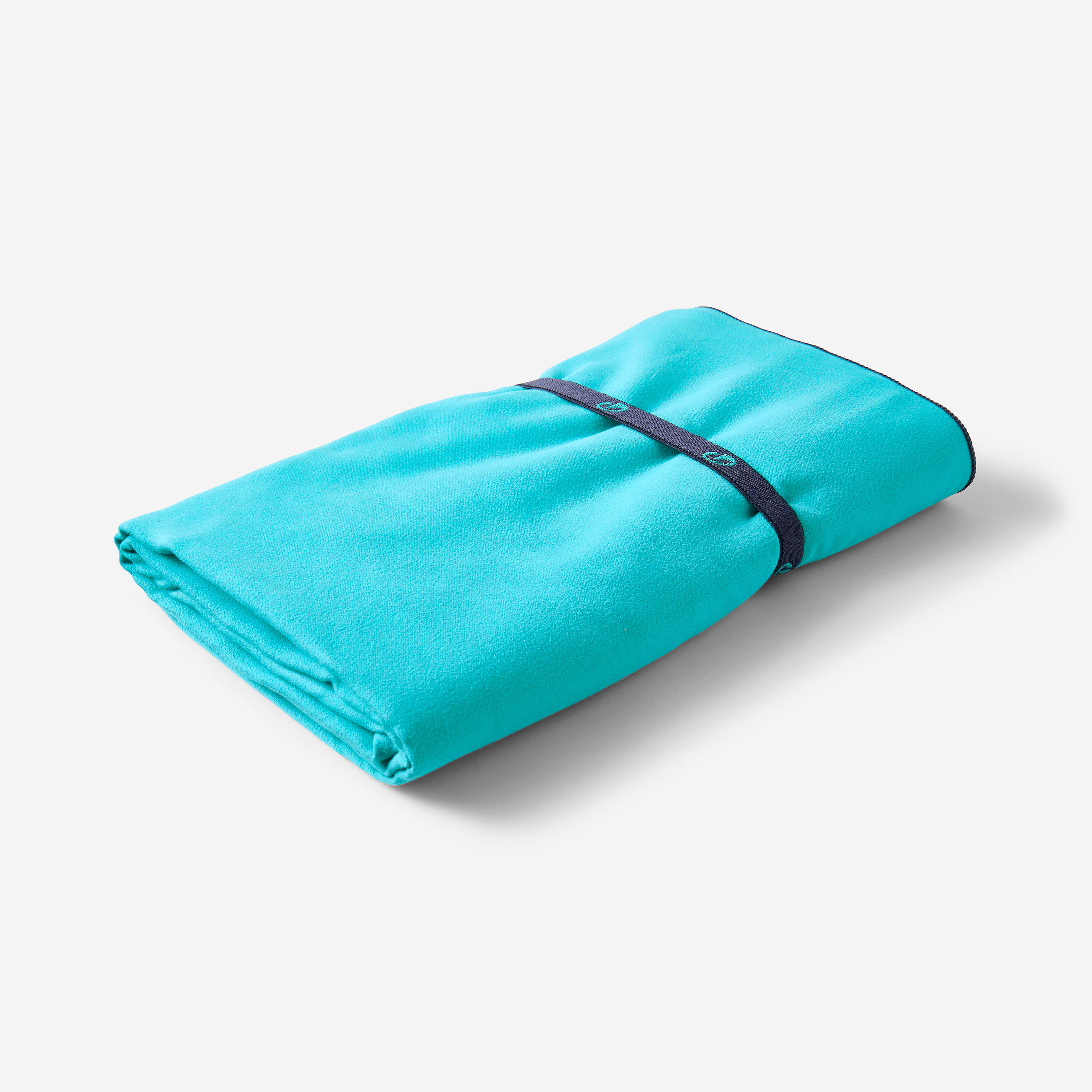 Serviette en microfibre réversible - bleu/vert - NABAIJI