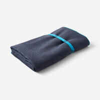 Microfibre Towel Size XL 110 x 175 cm - Striped Dark Blue