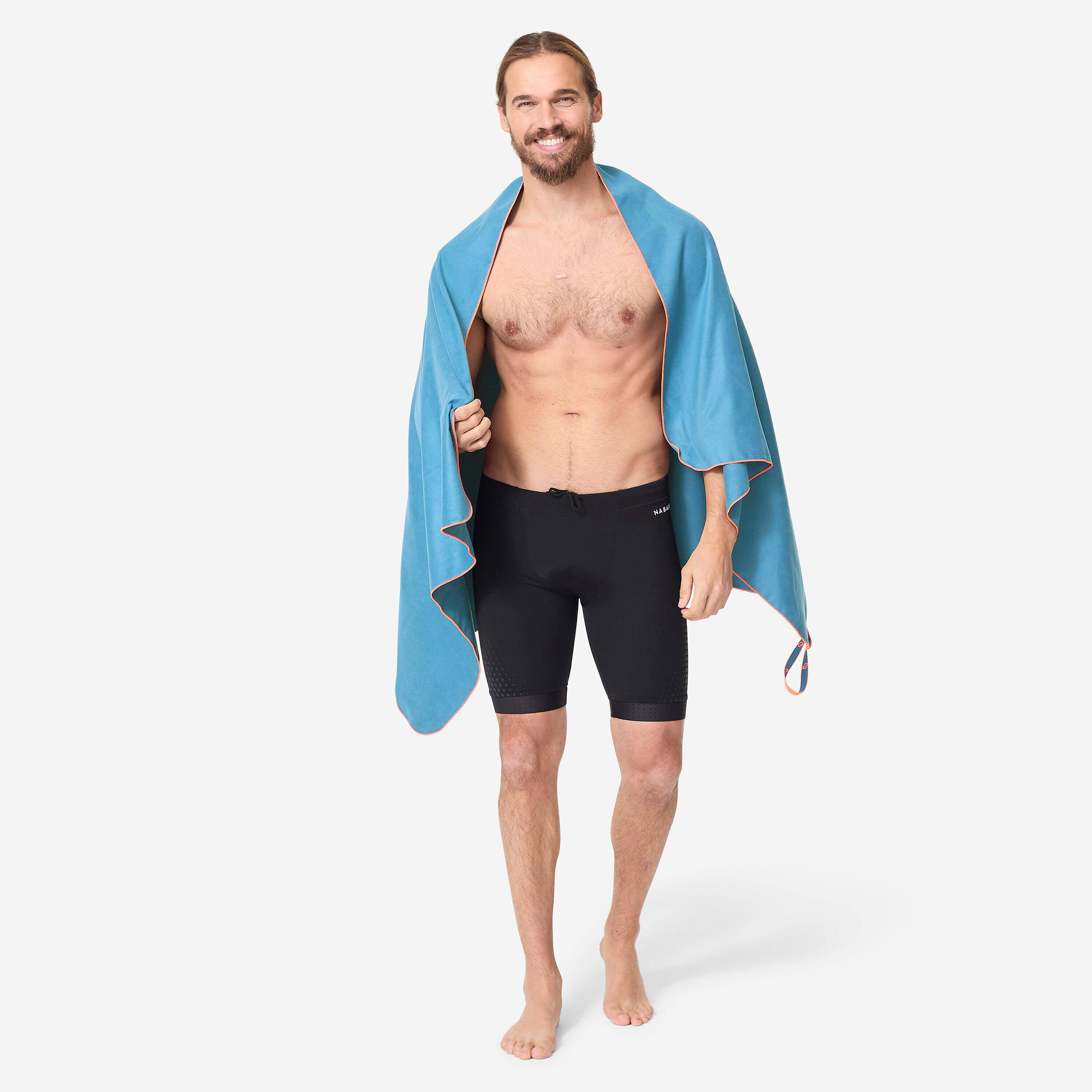 Microfibre Towel Size Large (85x160 cm) Soft & Absorbent Dark Blue -  4