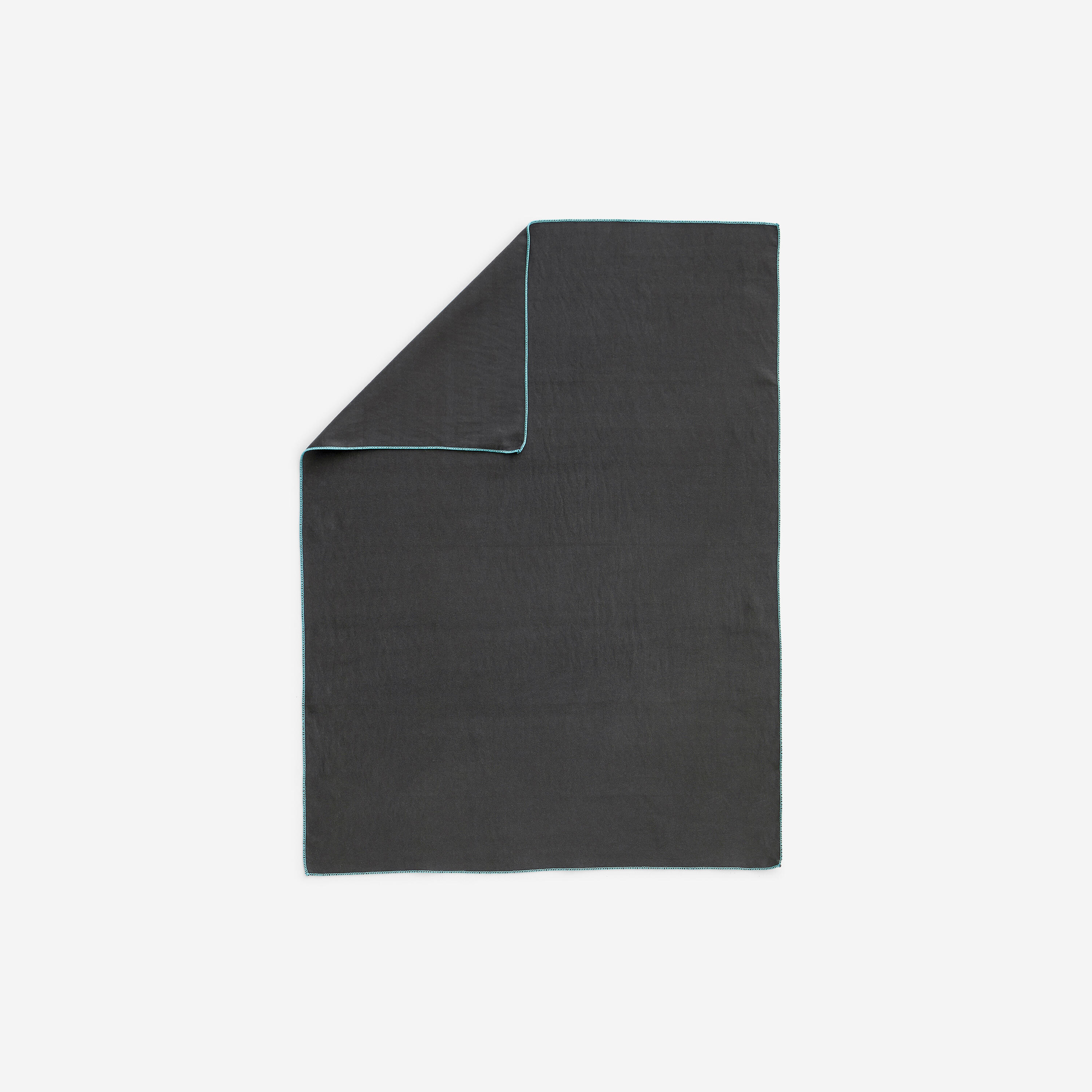 Serviette microfibre ultra compacte taille M 60 x 80 cm - noir - NABAIJI