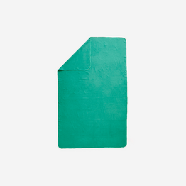 Serviette de bain microfibre vert sapin taille XL 110 x 175 cm