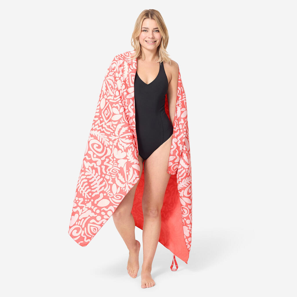 Serviette microfibre taille XL 110 x 175 cm - imprimés polynésiens