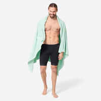 Ultra-soft Microfibre swimming towel size L 110 x 175 cm light green