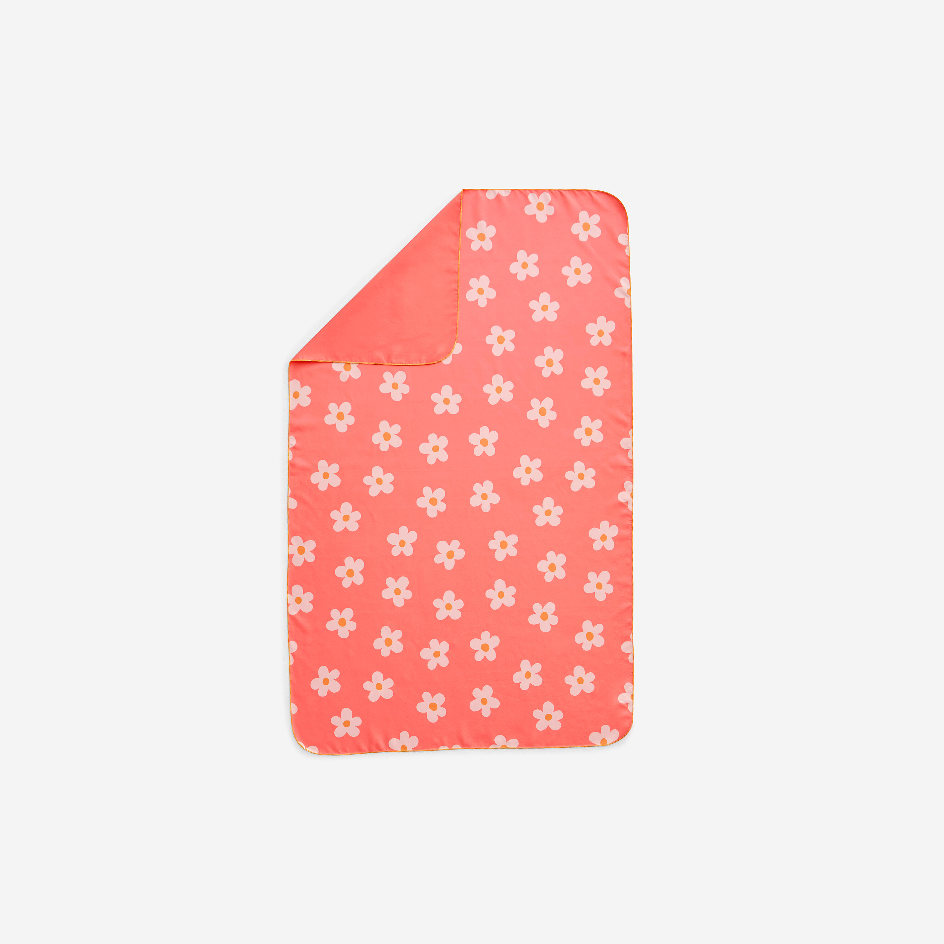 Compact Microfibre Swimming Towel Size L 80 x 130 cm - print