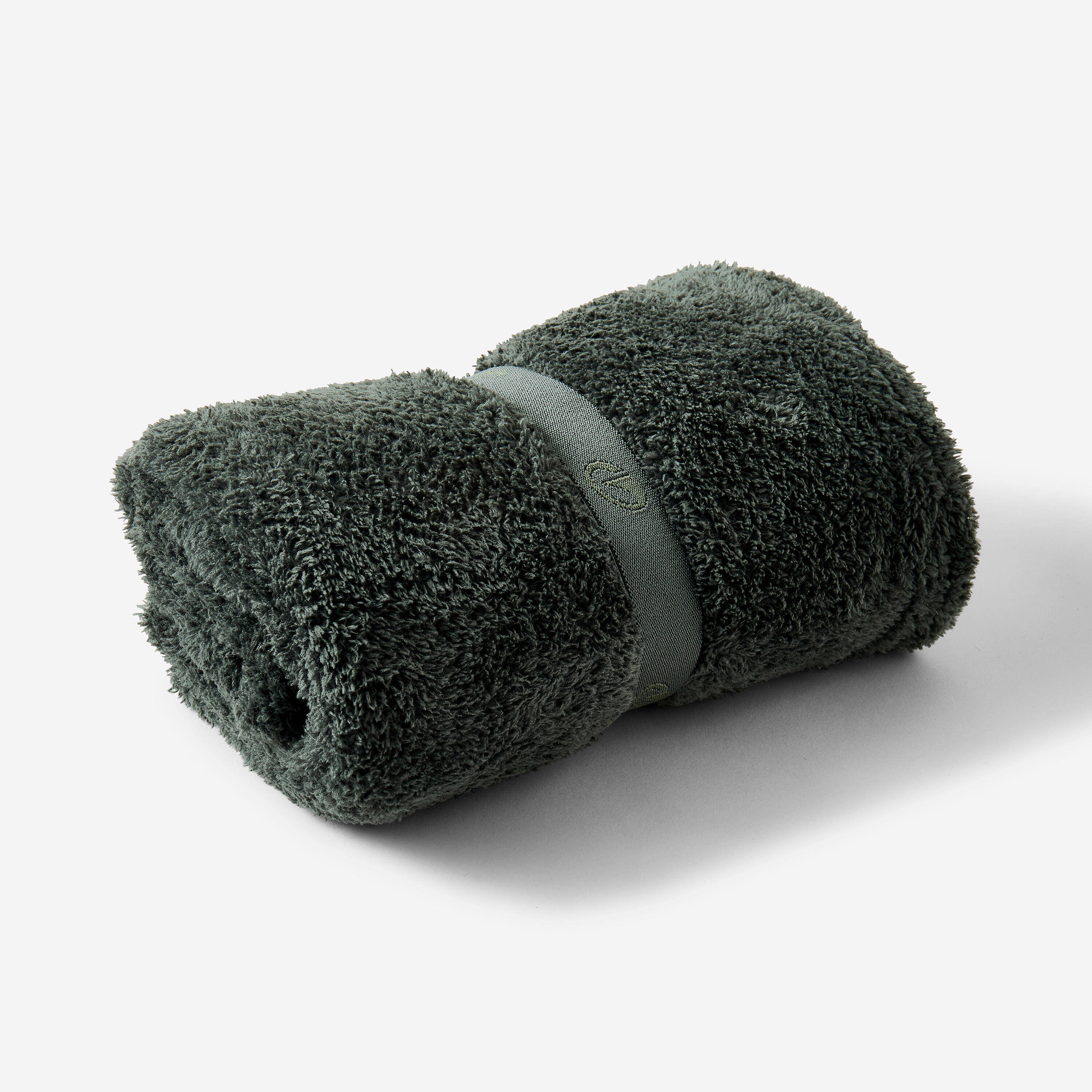 Ultra-Soft Microfibre Towel Size L 80 x 130 cm Khaki Green -  1