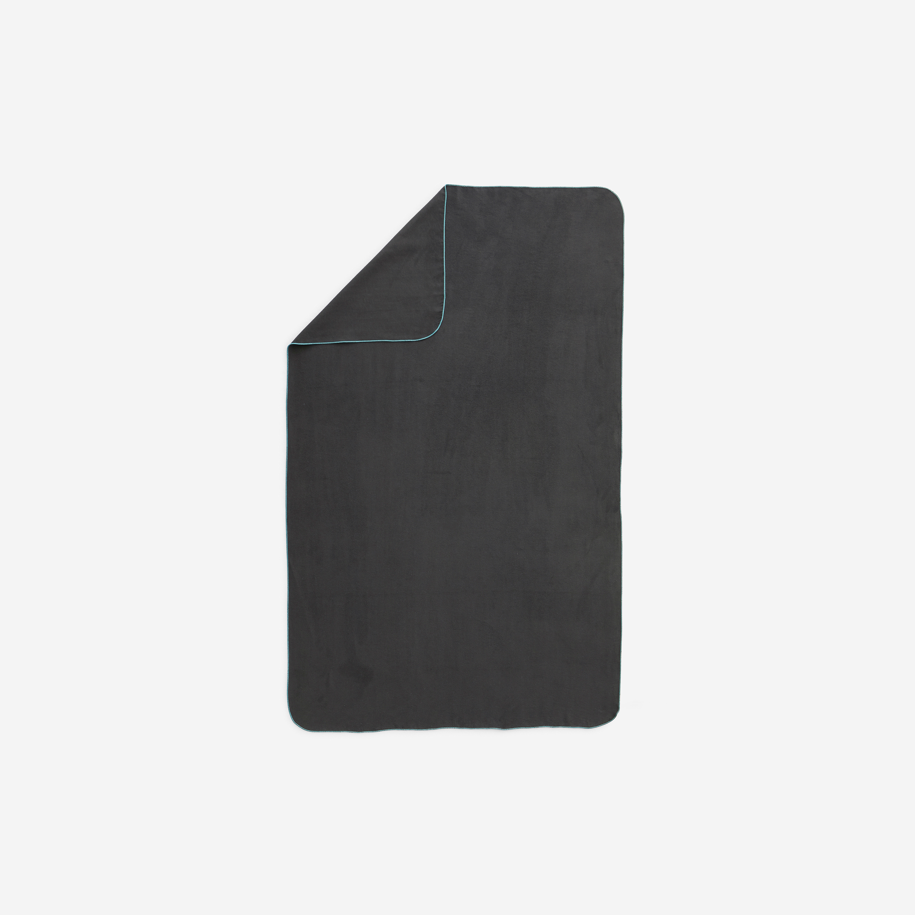 Serviette microfibre taille l 80 x 130 cm - noir - Natation - Nabaiji- Clubs - Entreprises - Collectivités - Associations