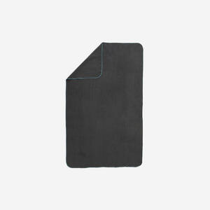 Toalla microfibra talla L 80x130 cm Negro