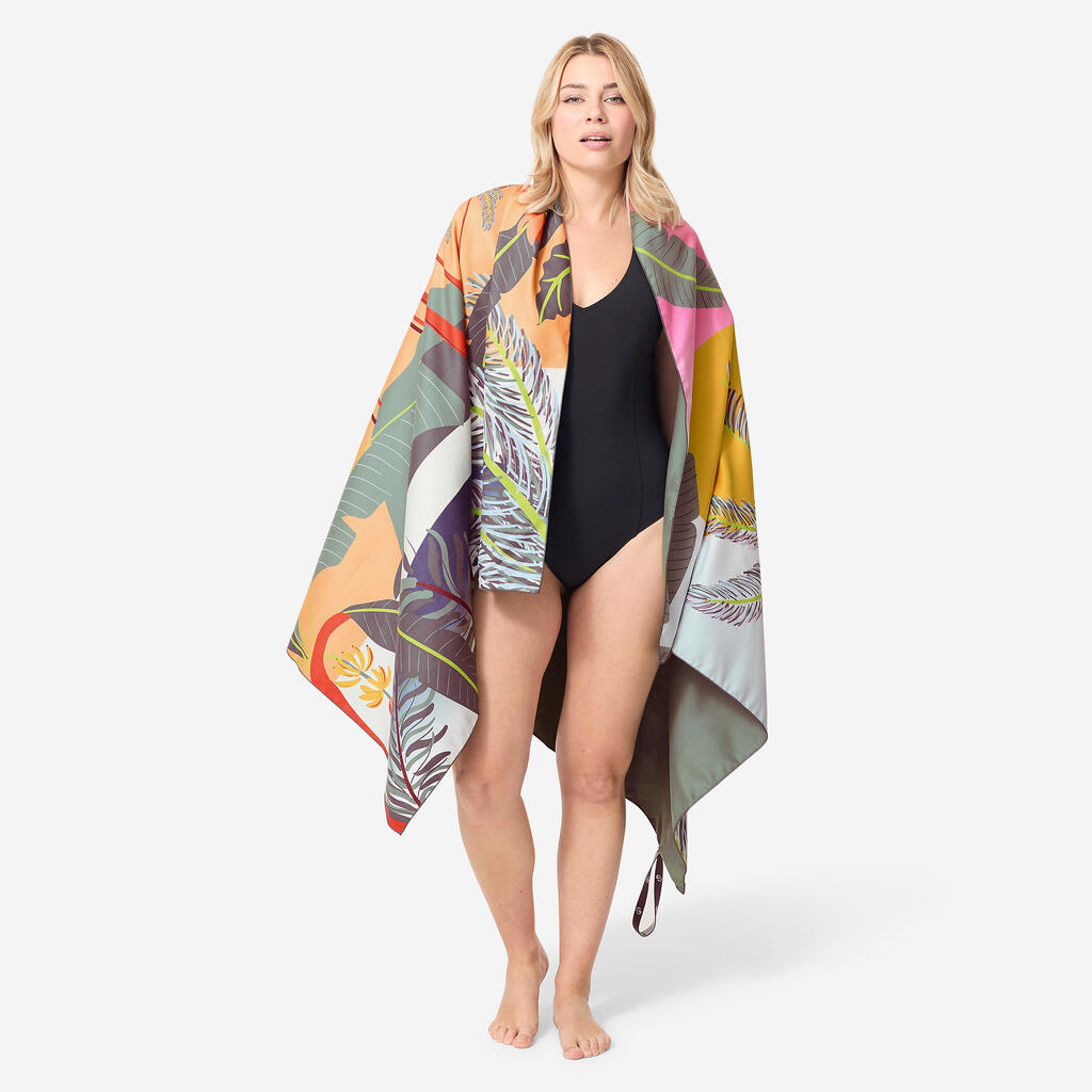 Serviette microfibre taille XL 110 x 175 cm - imprimés polynésiens