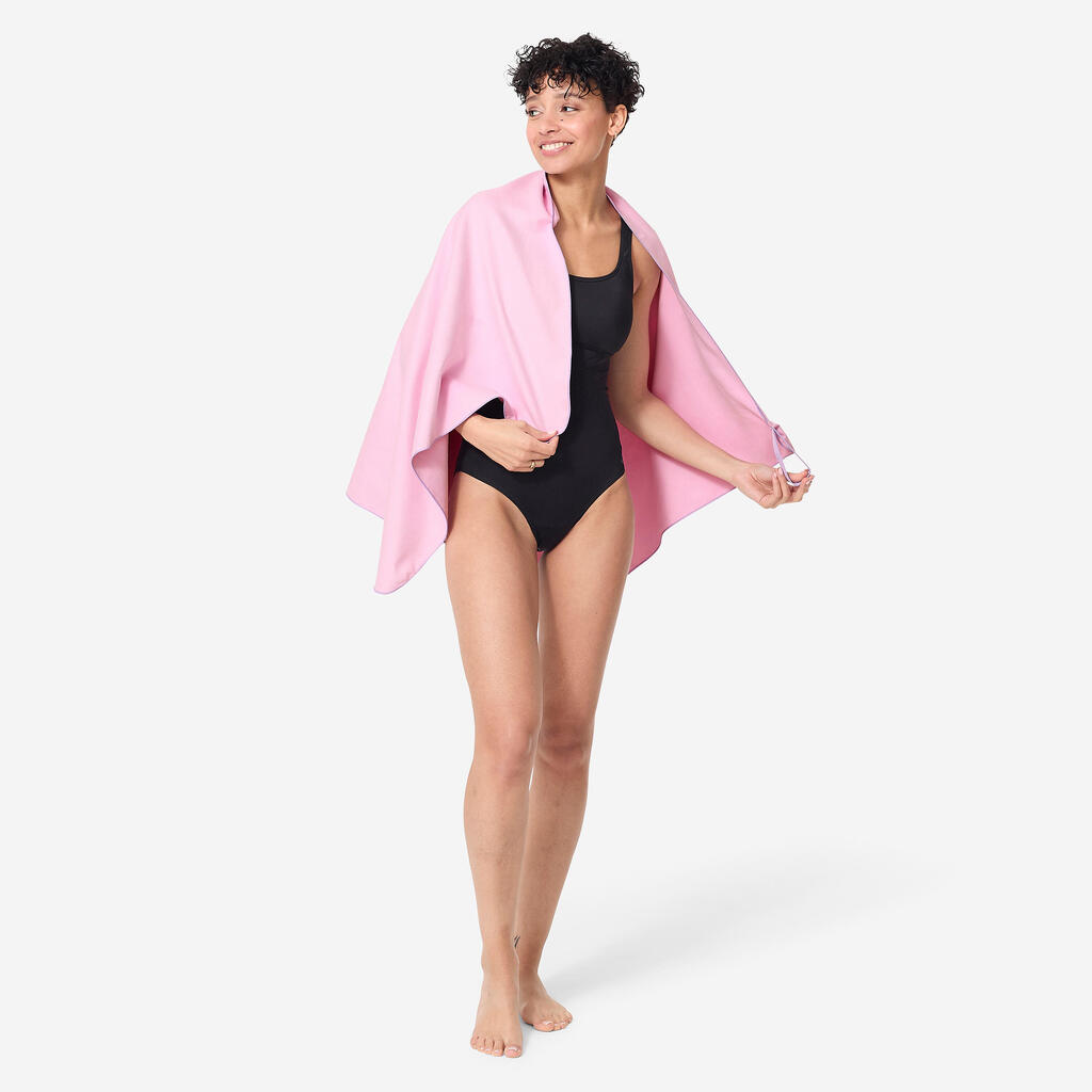 Serviette microfibre taille L 80 x 130 cm - noir
