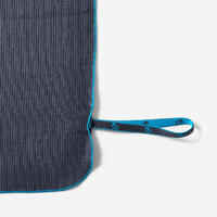 Microfibre Towel Size XL 110 x 175 cm - Striped Dark Blue