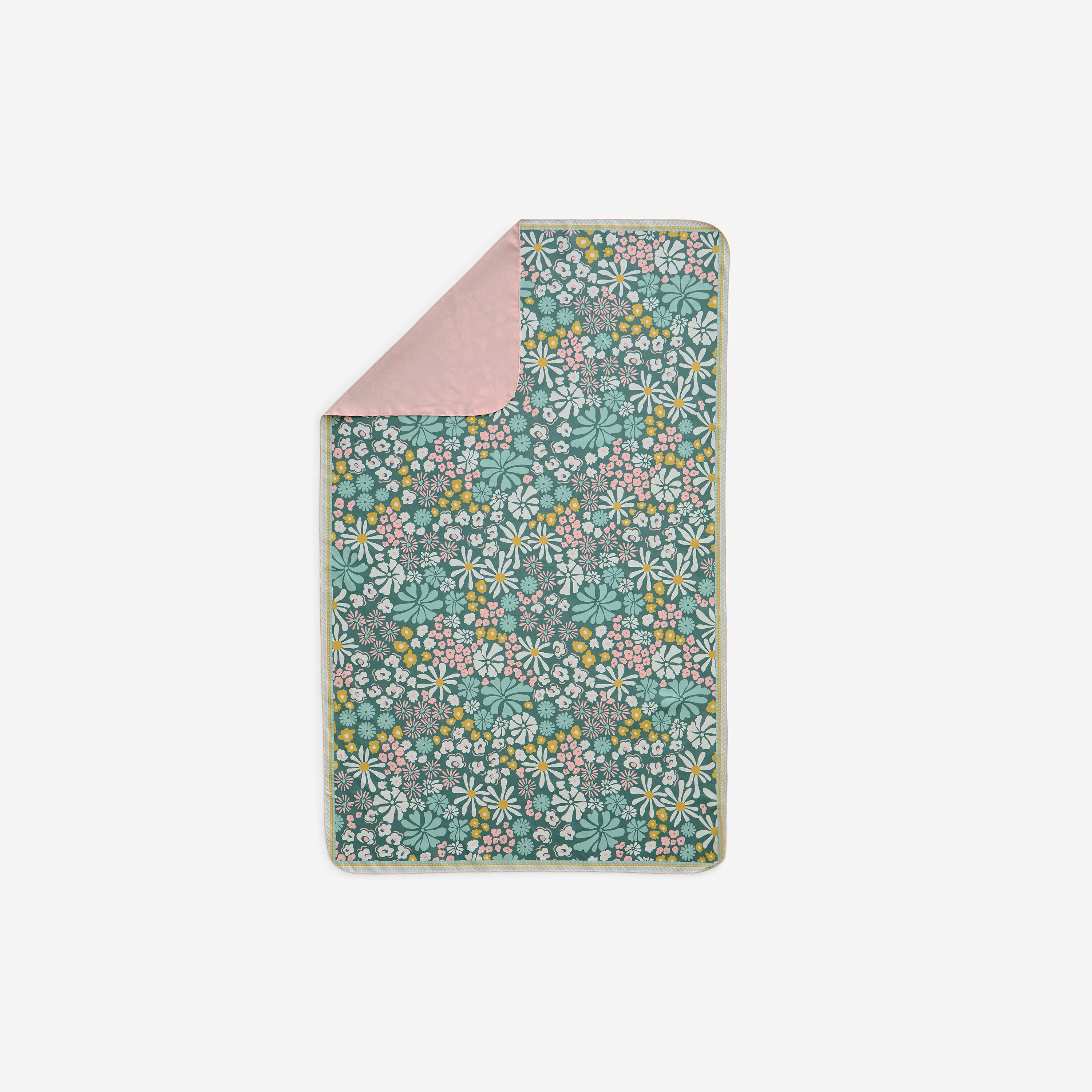 Compact Microfibre Swimming Towel Size L 80 x 130 cm - print