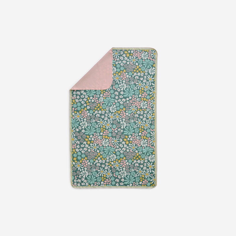 Serviette de bain microfibre compact imprimé taille L 80 x 130 cm
