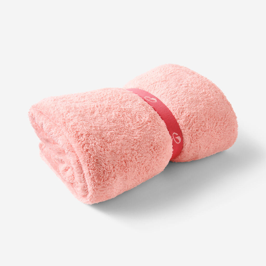 Ultra-soft Microfibre swimming towel size XL 110 x 175 cm light pink