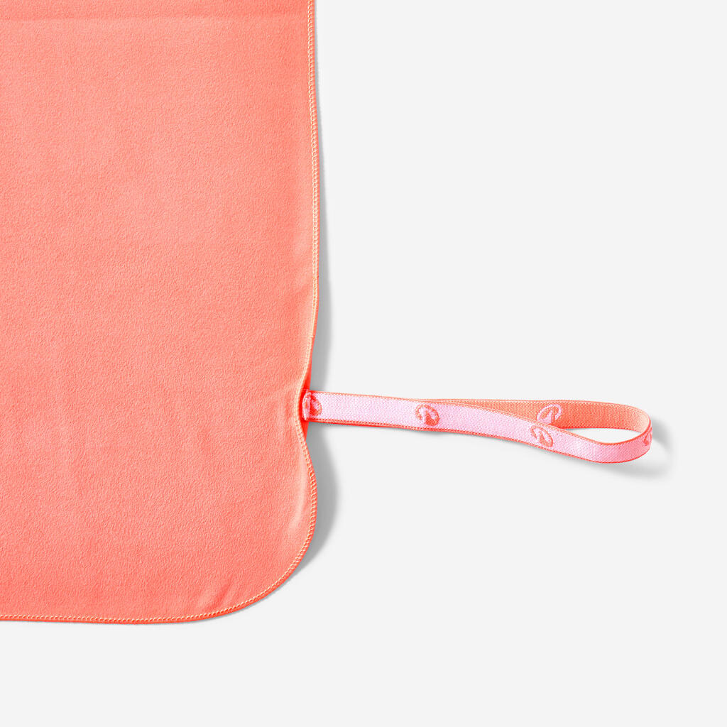 Serviette de bain microfibre corail taille xl 110 x 175 cm