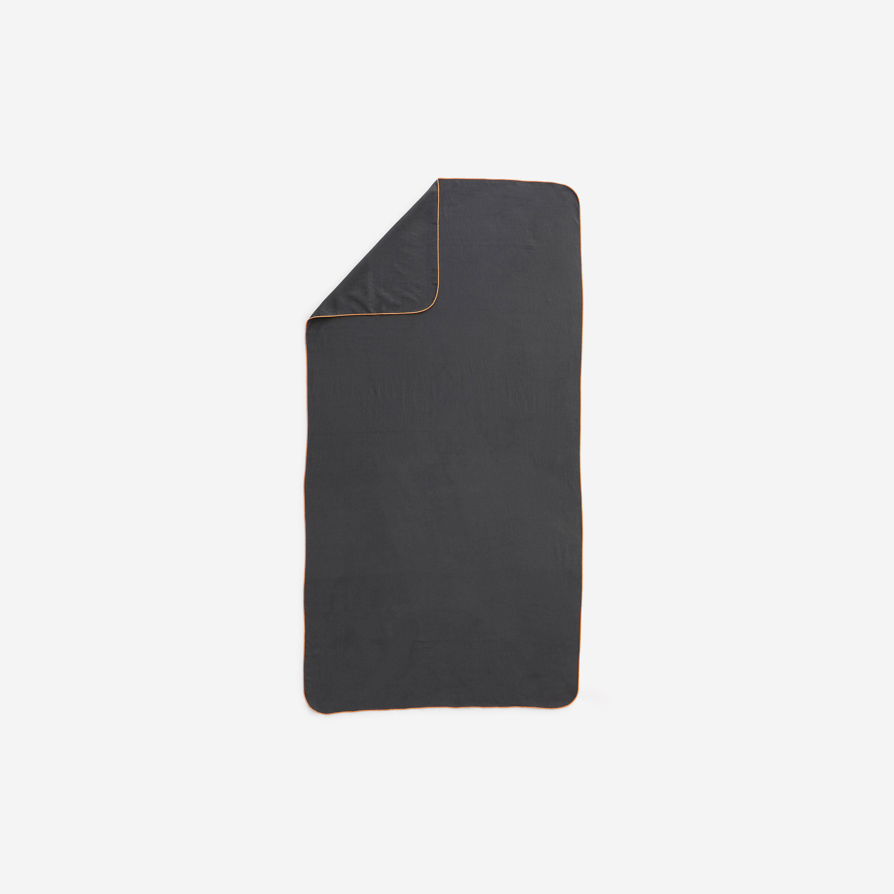 Microfibre Pool Towel Size Large (85x160 cm) Lightweight & Quick-Dry Dark Grey -  2
