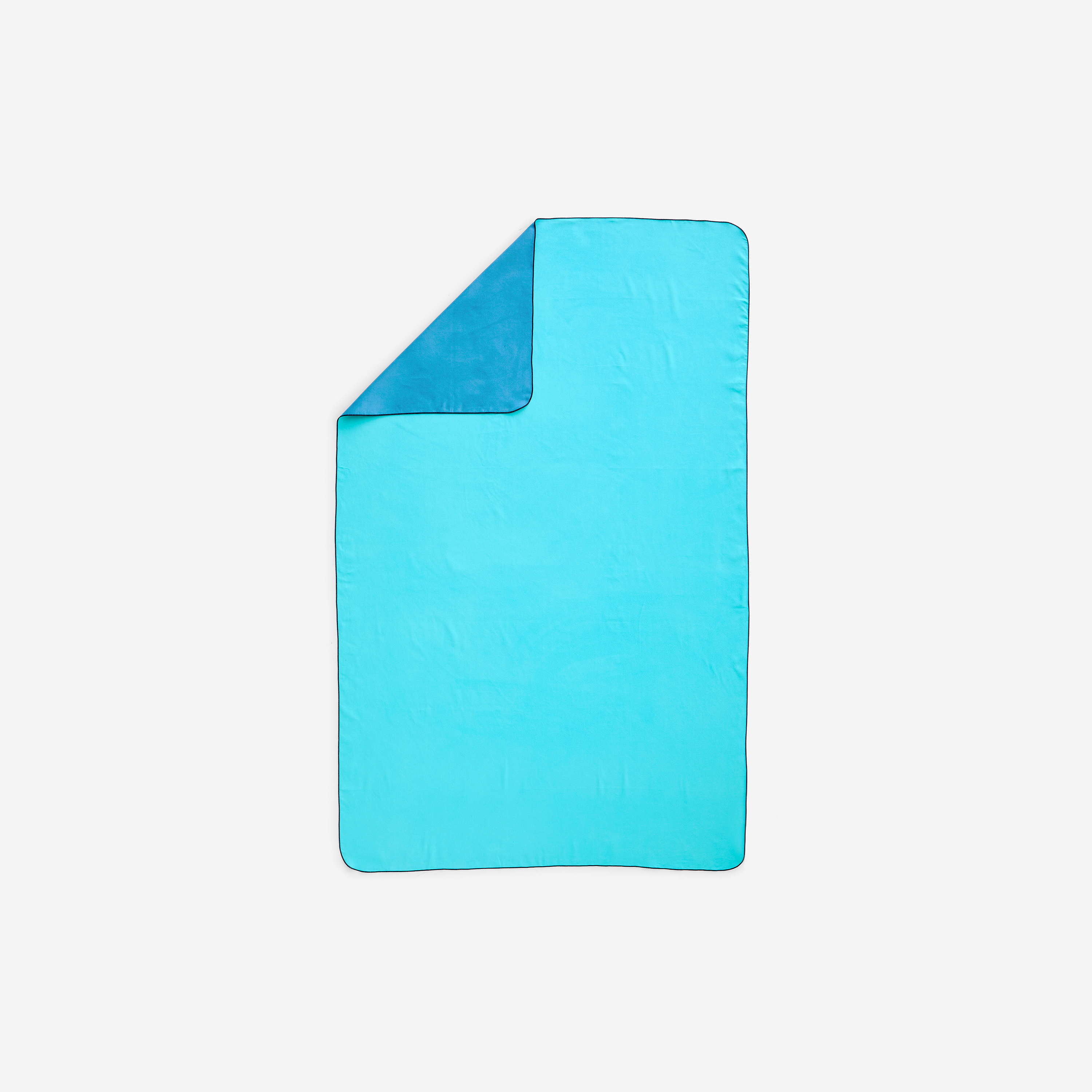Serviette microfibre double face bleu/vert ultra compacte taille xl 110 x 175 cm - Natation - Nabaiji- Clubs - Entreprises - Collectivités - Associations