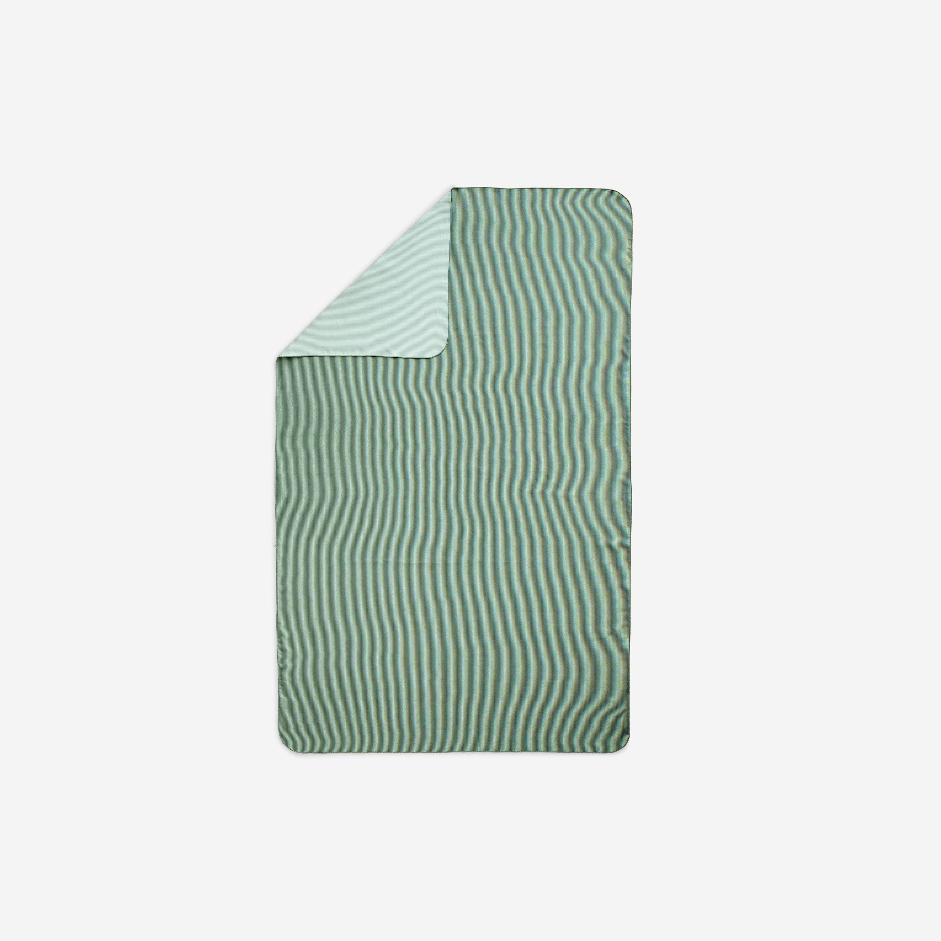 Ribbed microfibre bath towel, size XL 110 x 175 cm dark green/green