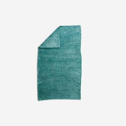 Serviette de bain microfibre ultra douce bleu taille l 80 x 130 cm
