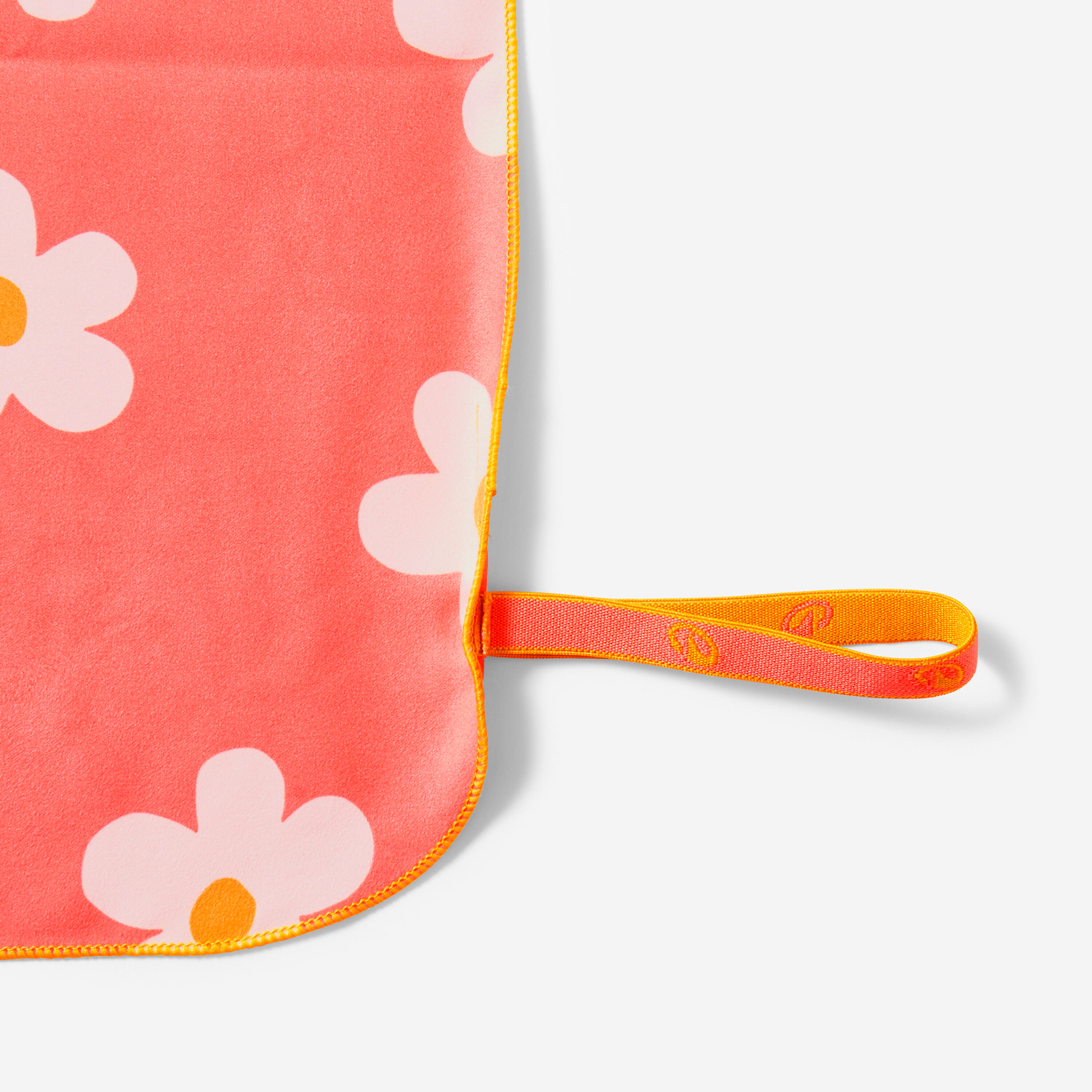 Toalla microfibra naranja con estampado talla L 80 x 130cm 4/7
