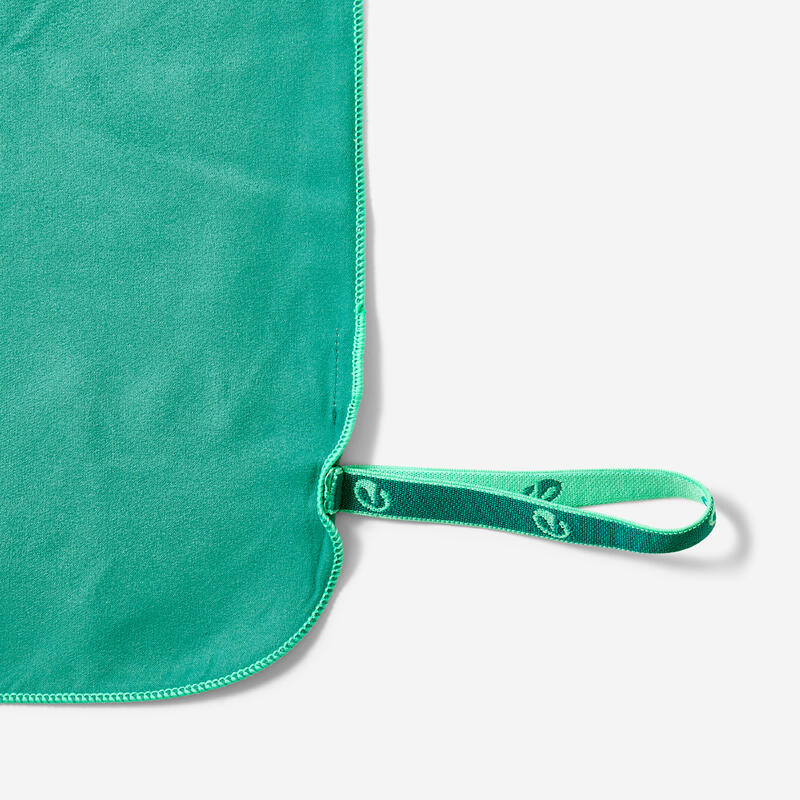Serviette de bain microfibre vert taille l 80 x 130 cm