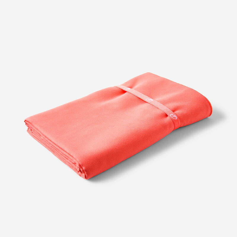 Serviette de bain microfibre corail taille xl 110 x 175 cm